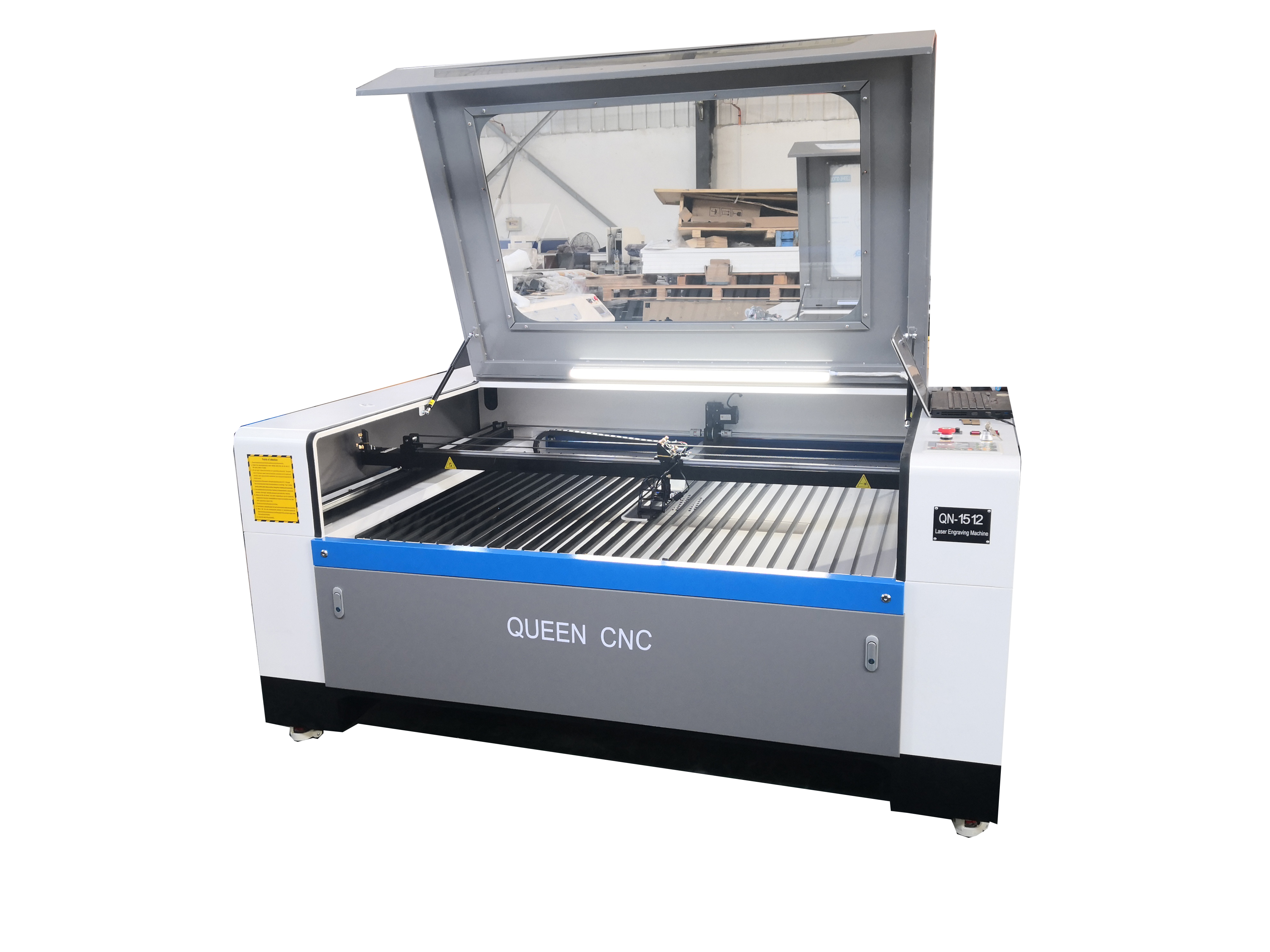 QN1512 co2 laser cutting machine with 130w laser tube