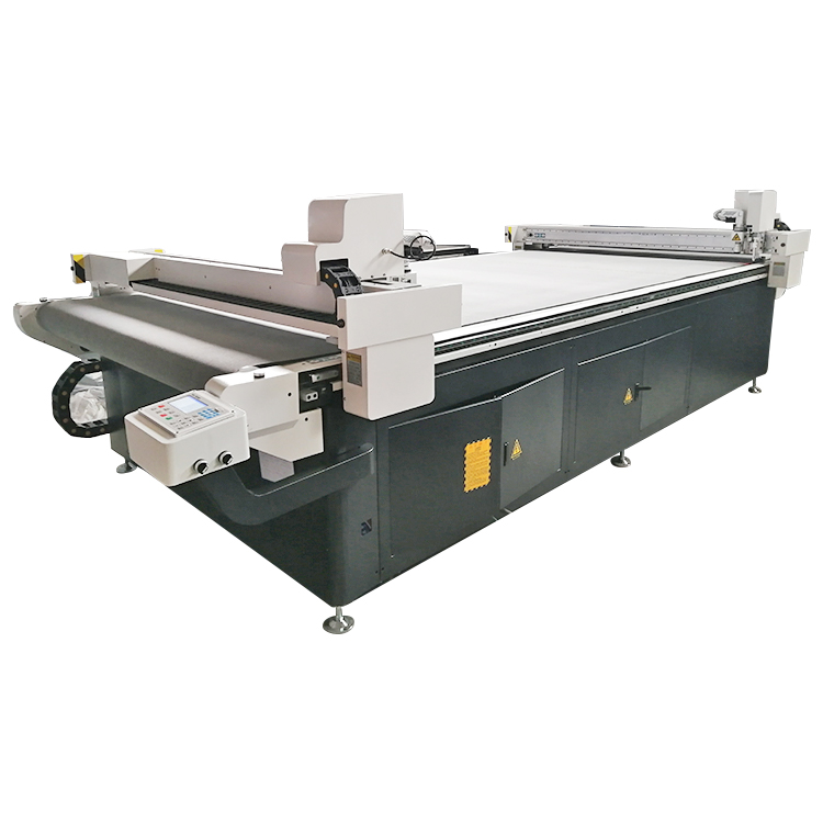 QN1625 cnc digital cutter flatbed cutting machine with doubl