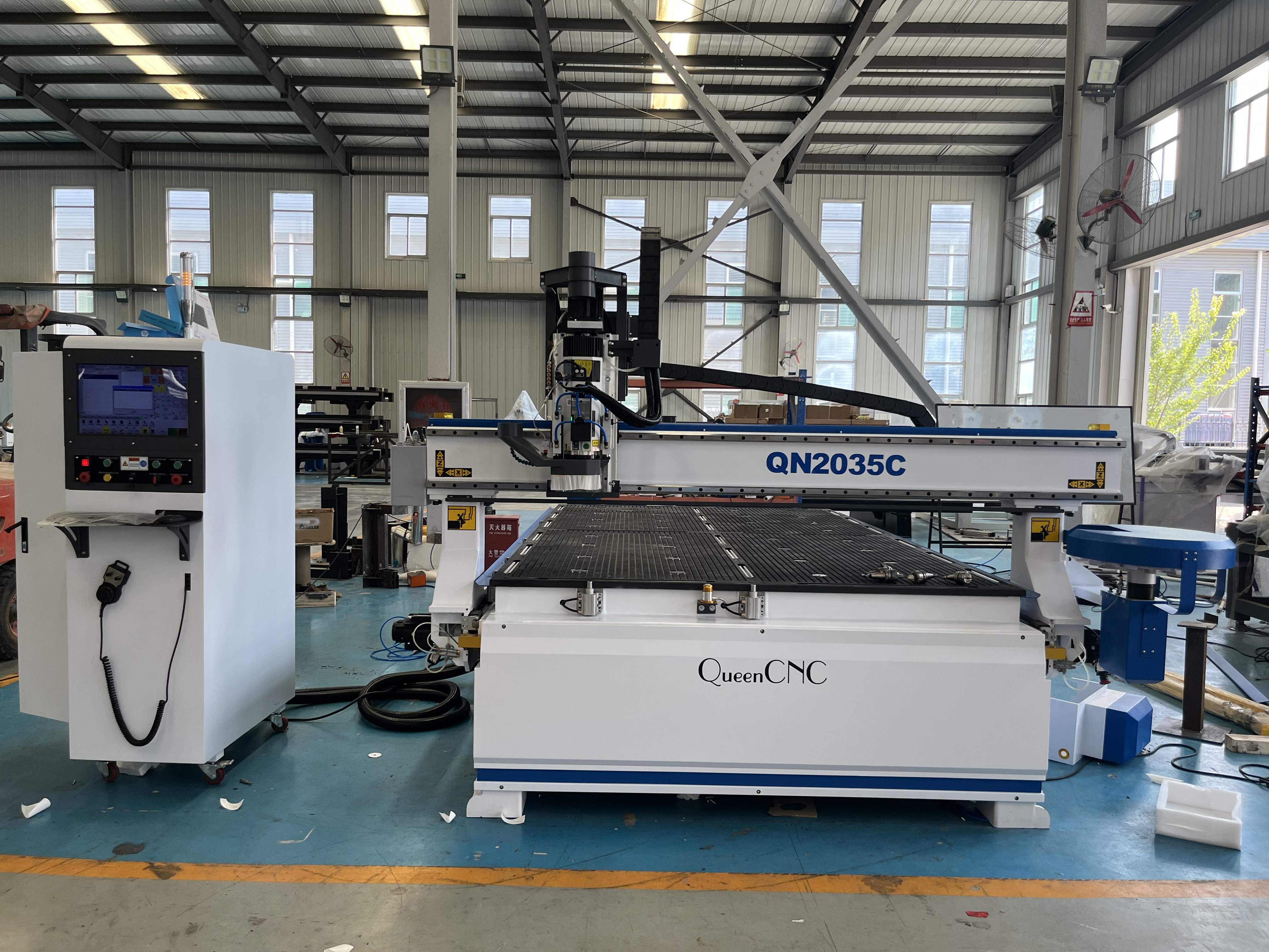 QN2035 Carousel type ATC cnc router for furniture,cabinet an